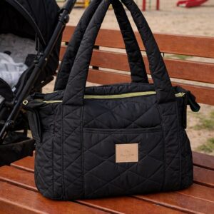 Fekete pelenkázó táska – Poppy Cute Design